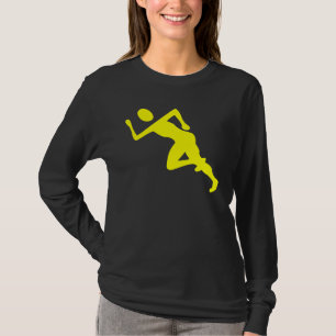 T-shirt Courir - Jaune
