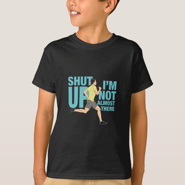 T-shirt Courir - Je n'y suis pas presque (Devant)
