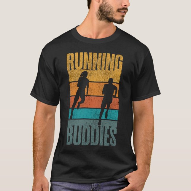 T-shirt Courir Jogging Courir Des Éminents Amis Besties (Devant)