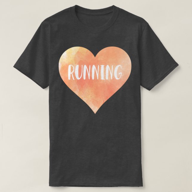 T-shirt Courir le coeur de l'amour (Design devant)