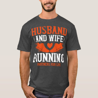 T-shirt Courir le foyer et la femme courir