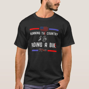 T-shirt Courir Le Pays, C'Est Comme Faire Un Vélo Drôle Te