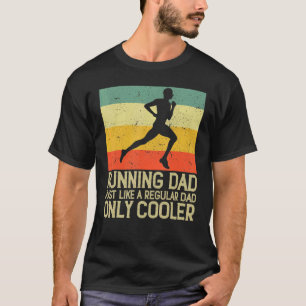 T-shirt Courir Papa Comme Un Père Ordinaire Seulement Glac