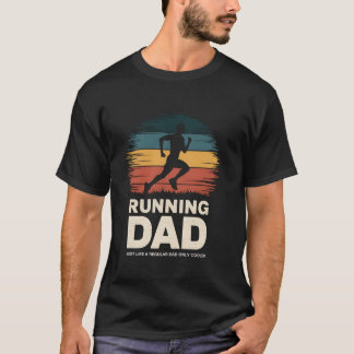 T-shirt Courir Papa Marathon Coureur Jogger Fête des Pères