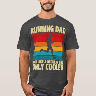T-shirt Courir papa Vintage drôle Marathon Pères coureurs