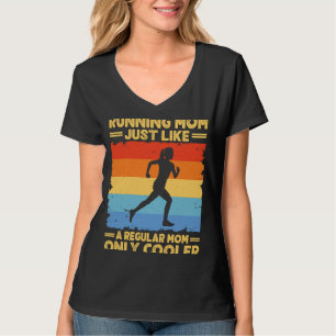 T-shirt Courir Pour Femmes Maman Marathoner Runner Coach R