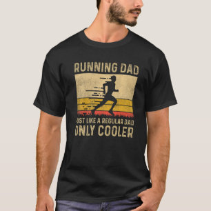 T-shirt Courir Pour Hommes Papa Marathon Coureur Marathon