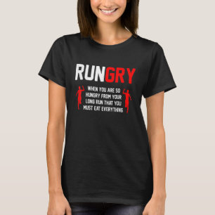 T-shirt Courir Quand Vous Êtes Si Faim Coureur Marathon Co