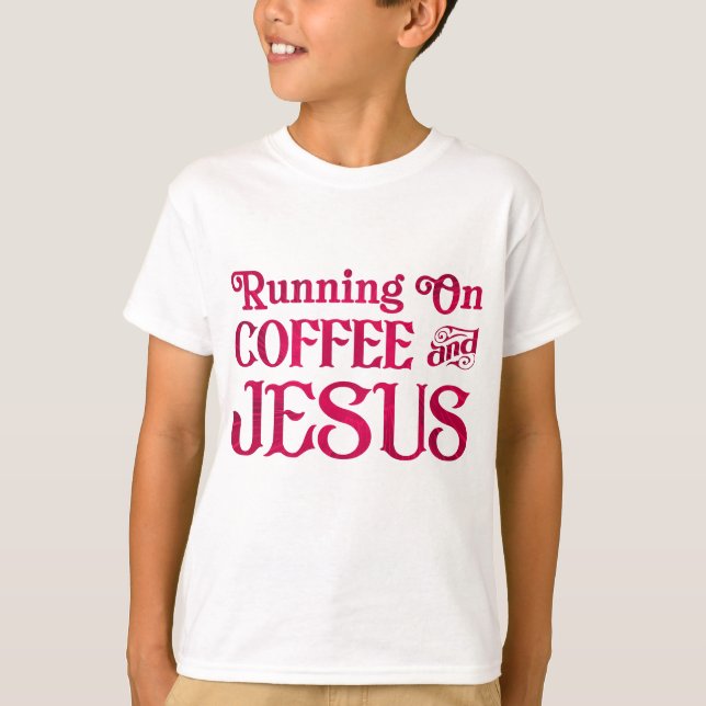T-shirt Courir sur Café & Jésus (Devant)