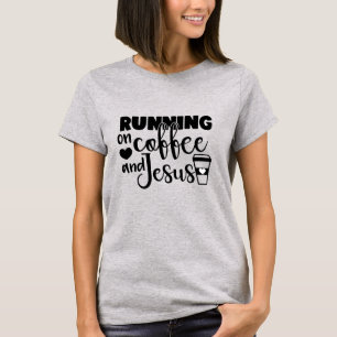 T-shirt Courir Sur Café & Jésus