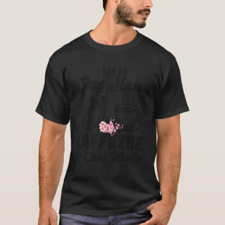 T-shirt Courir Sur Carlin Cheveux Caféine Cuss Mots Con Ca