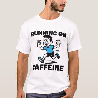 T-shirt Courir sur la caféine
