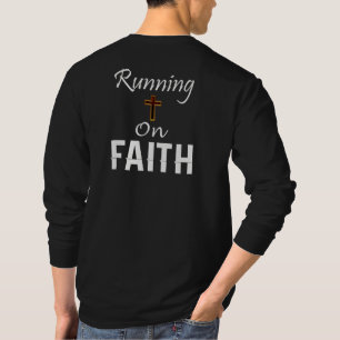 T-shirt Courir sur le coureur de la foi