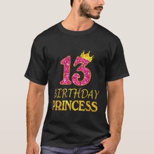 T-shirt Couronne 13 Anniversaire Princesse Chemise fille 1