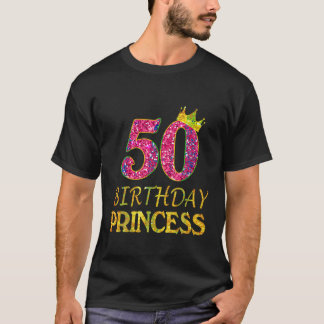 T-shirt Couronne 50e anniversaire Princesse Chemise fille 