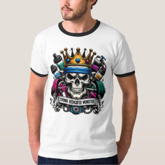 T-shirt Couronne colorée du roi monstre de la salle de spo