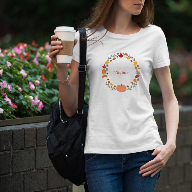 T-shirt couronne d'automne (Autumn Wreath T-Shirt)