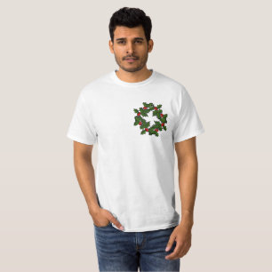 T-Shirt - couronne de Feuilles et de baies saints