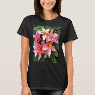 T-shirt Couronne de floraison artistique de frangipanier r
