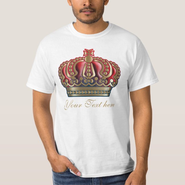 T-shirt Couronne de la Croix Royale - Bleu Or (Devant)