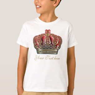 T-shirt Couronne de la Croix Royale - Bleu Or