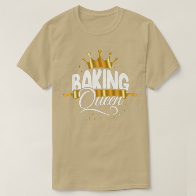 T-shirt Couronne de la reine de cuisson (Design devant)