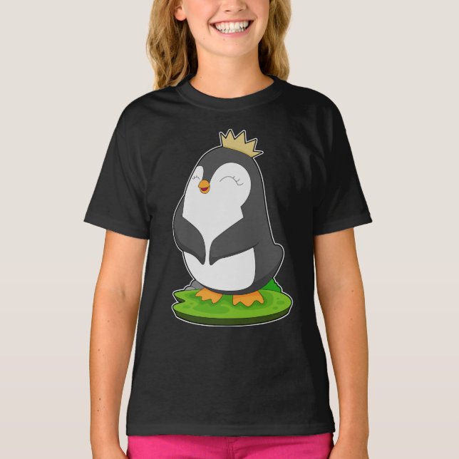 T-shirt Couronne de la reine Penguin (Devant)