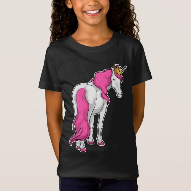 T-Shirt Couronne de la reine Unicorne (Devant)
