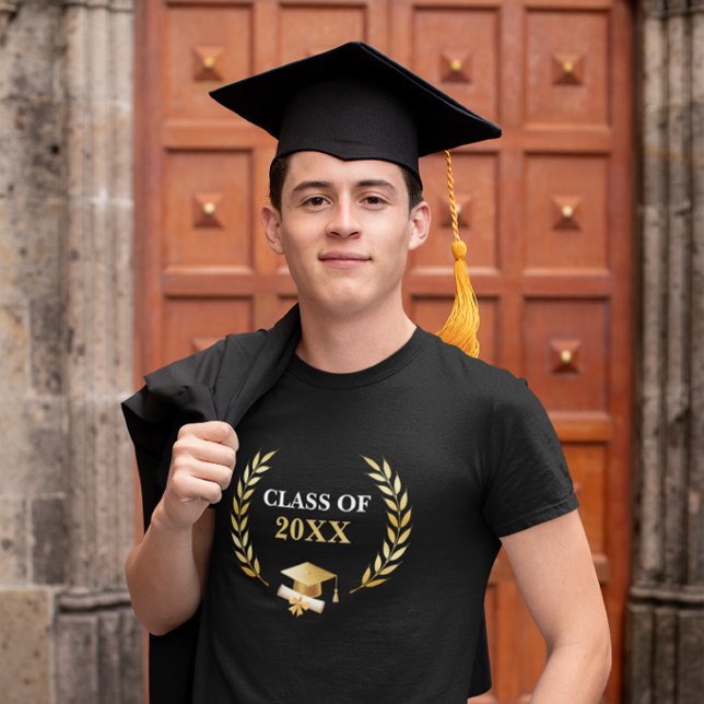T-shirt Couronne de Laurier en Or de la Promotion avec Cas (Créateur téléchargé)