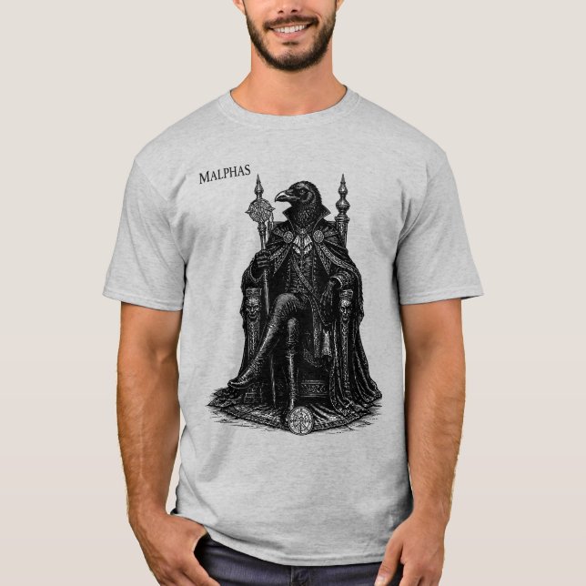 T-shirt Couronne de Malphas aux Ailes Noires (Devant)