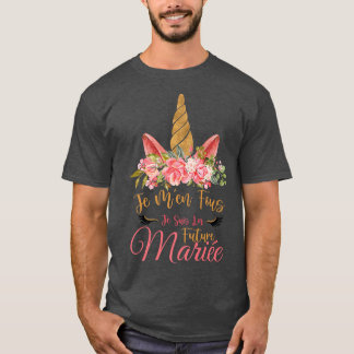 T-shirt Couronne de mariée personnalisée EVJF Linocorn