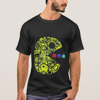 T-shirt Couronne de Noël de jeu vidéo rétro