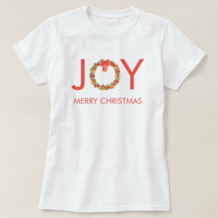 T-shirt Couronne de Noël Joyeux Noël