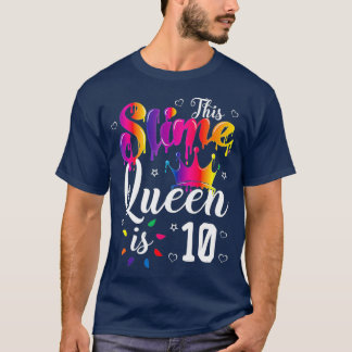 T-shirt couronne de reine mince 10e cadeau pour les filles