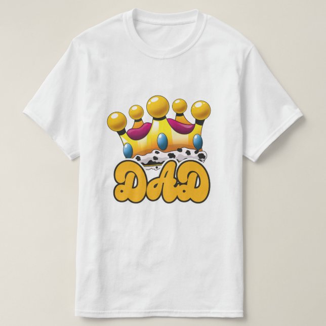 T-shirt Couronne de rois papa (Design devant)