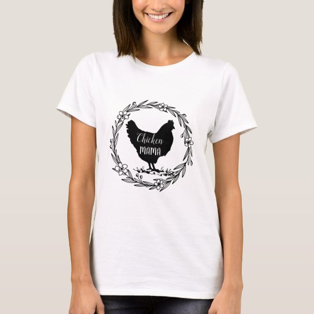 T-shirt Couronne décorative Chicken mama (Devant)