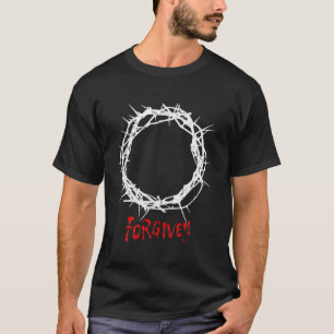 T-shirt Couronne d'épines pardonnée Jésus