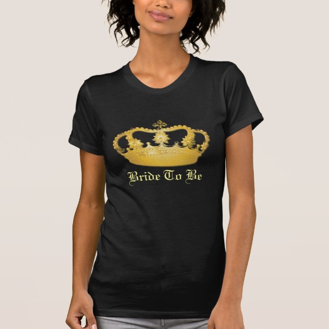 T-shirt Couronne Design II - Or (Devant)