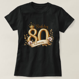 T-shirt Couronne d'or 80e anniversaire Queen Don