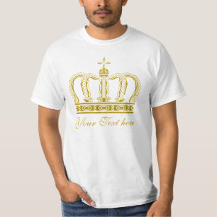 T-shirt Couronne d'or + texte