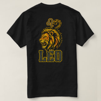 T-shirt Couronne dorée du signe zodiacal Lion Vanguard