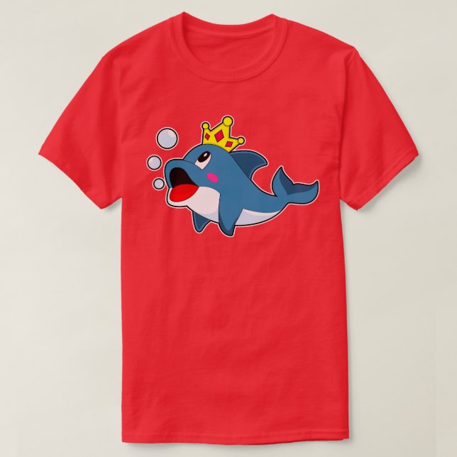 T-shirt Couronne du roi dauphin (Design devant)