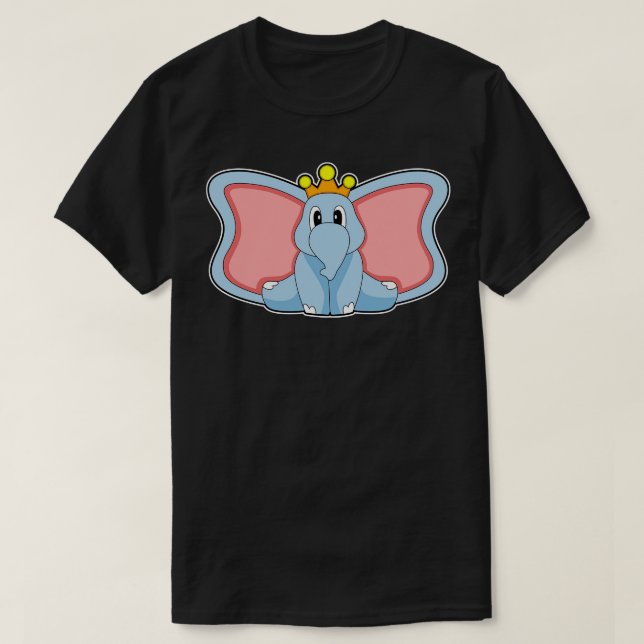 T-shirt Couronne du roi éléphant (Design devant)