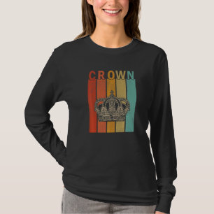 T-shirt Couronne en détresse Hommes Femmes Couronne mignon