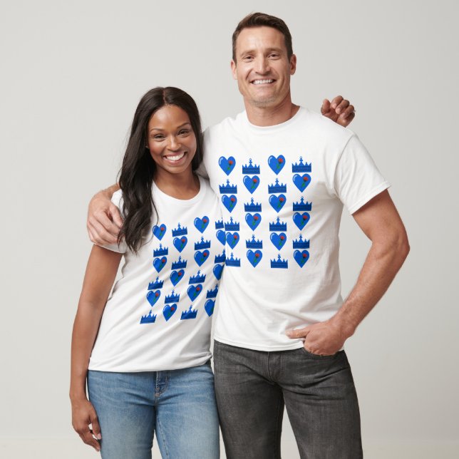 T-shirt Couronne et coeur (Unisexe)