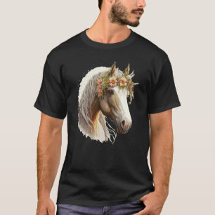 T-shirt Couronne Fleur Fleurale Ferme Animal Compagnie Che