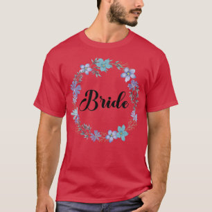 T-shirt Couronne florale de fête de Hen Bride Team Bride M