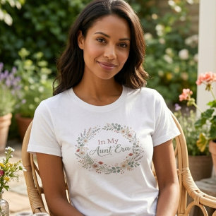 T-shirt Couronne Florale De L'Ère De Ma Tante Cadeau De Ré