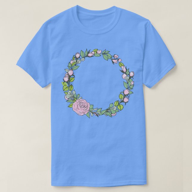 T-shirt Couronne florale de mariage I Bouquet de mariée st (Design devant)