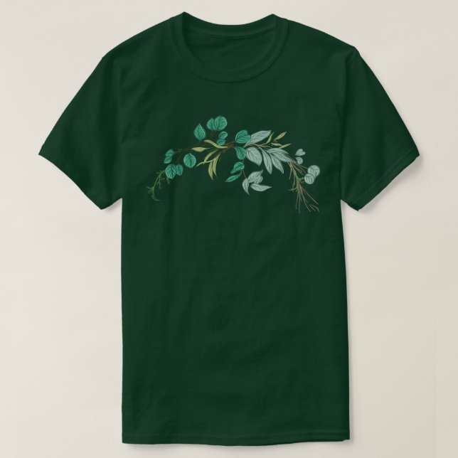 T-shirt Couronne florale de mariage I Bouquet de mariée st (Design devant)